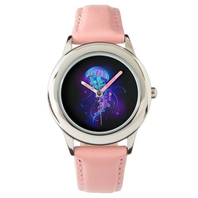 Montre Jellyfish éclatante couleur (devant)