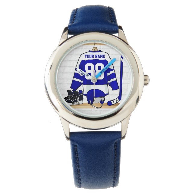 Montre Jersey de hockey sur glace personnalisé (devant)