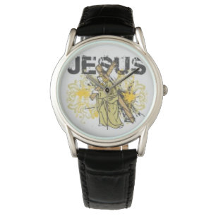 Montre Jésus avec la croix