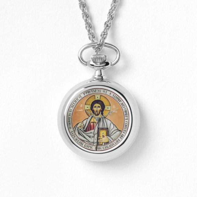 Montre Jésus Christ Pantocrateur dôme de l'Eglise (Recto)