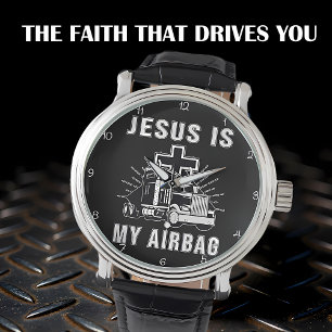 Montre Jésus est mon coussin gonflable