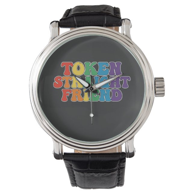 Montre Jeton super LGBT Pride (devant)