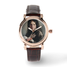 Montre Jeune femme perdue dans les rêves (Lire un livre)