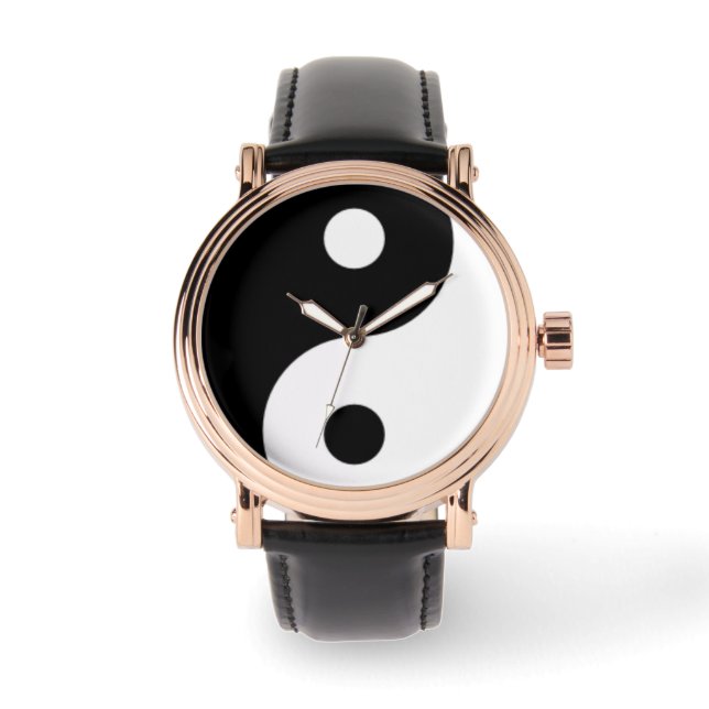 Montre JIN JANG noir et blanc (Recto)