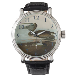 Montre John James Audubon Peinture Pélicane Brown