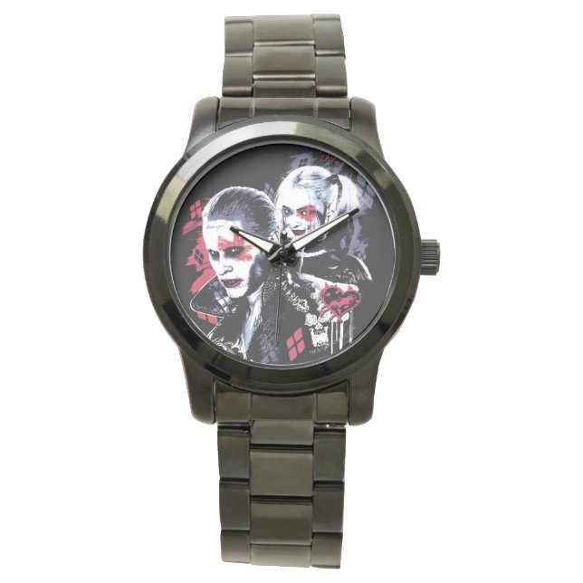 Montre Joker du peloton | de suicide et graffiti peint (devant)