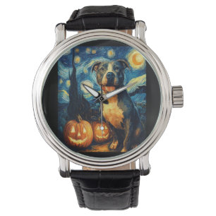 Montre Joli chien American Staffordshire Terrier Hallowee