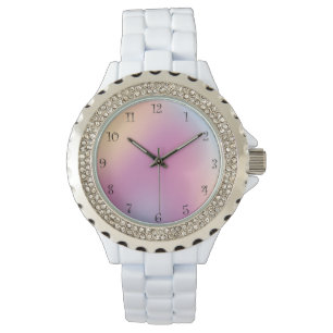 Montre Joli dégradé moderne aquarelle Rainbow backgrou