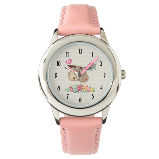 Montre Joli fentes Brown accrochées à l'envers (devant)