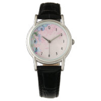 Joli Fleurs sauvages floraux rose et bleu