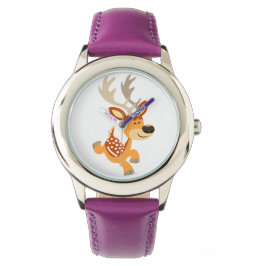 Montre Joli jeu de dessin animé Fallow Deer Watch
