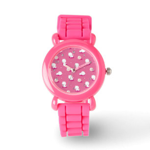 Montre Joli Kitty Rose Kittens Motif Montre-Poignon