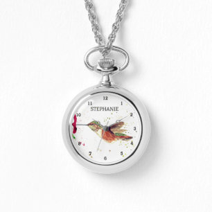 Montre Joli oiseau Fleur Colibri Nature