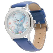 Joli petit ours en peluche bleu dans le jardin