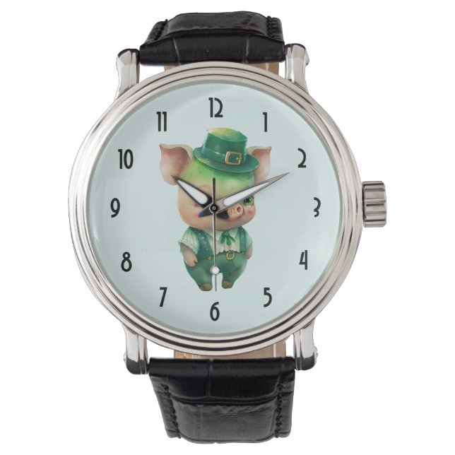Montre Joli porc vert Fairytale dans une jolie beauté (devant)