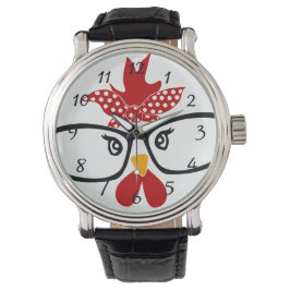 Montre Joli poulet avec lunettes