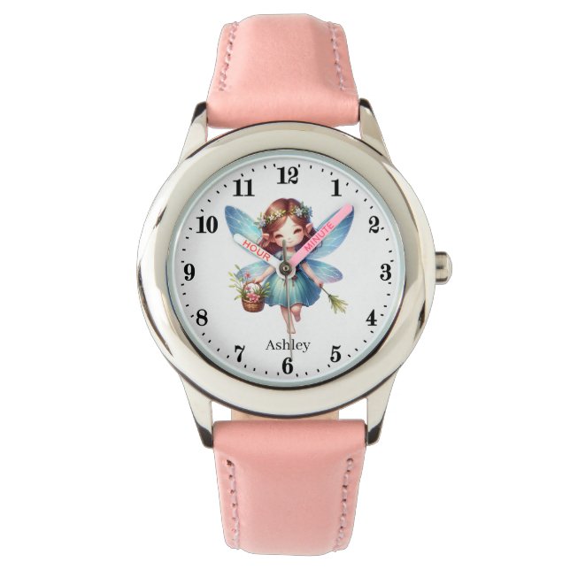 Montre Jolie fée ajouter nom filles Regarder (devant)