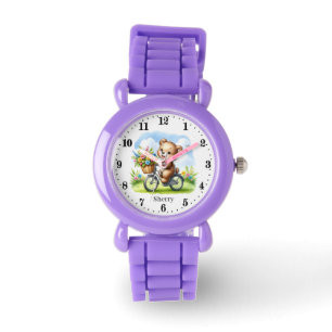 Montre Jolie fille fleurir ajouter nom