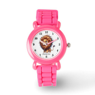 Montre Jolie fille lion ajouter nom