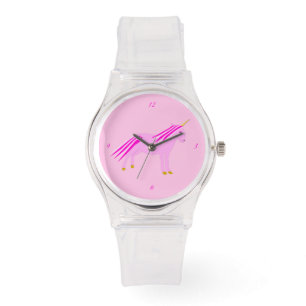 Montre Jolie fille rose bébé licorne