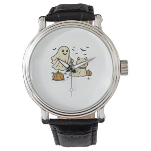 Montre Jolie Halloween Fantôme Marche Fantôme Chat Classi