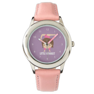Montre Jolie petite fille gymnaste Pose de gymnastique