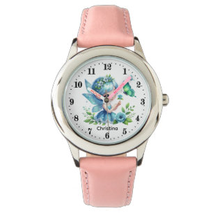 Montre Jolies filles fées amoureuses ajoutent un nom