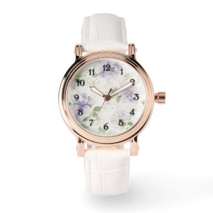 Montre Jolies fleurs de lavande violette