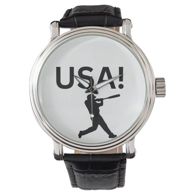 Montre joueur de baseball américain utilisant dot comme b (devant)