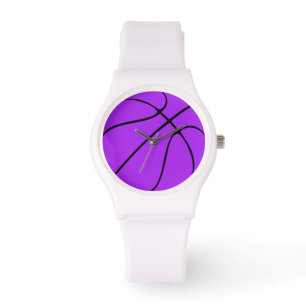 Montre Joueur de basket / entraîneur équipe violette Coul