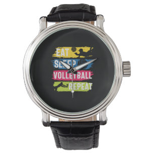 Montre Joueur de volley-ball Mangez une répétition de v