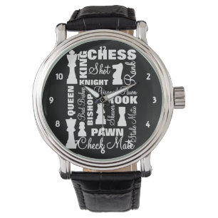 Montre Joueurs d'échecs Typographie Design