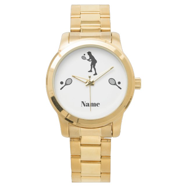 Montre Joueuse de tennis Silhouette (devant)