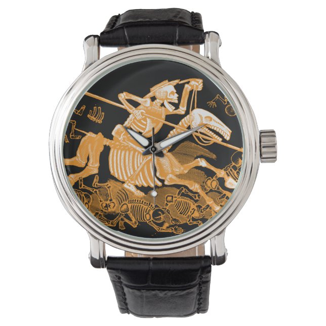 Montre Jour de la veille du squelette mort (devant)