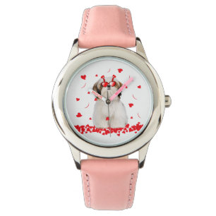 Montre Jour des Valentines Chih Tzu   Coeurs de chien