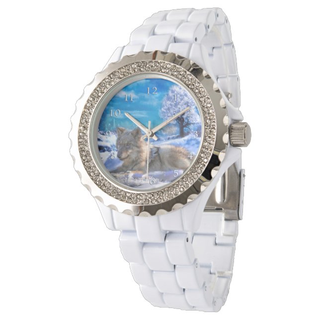 MONTRE JOURNÉE À SNOW BEACH GRAY WOLF (Incliné)