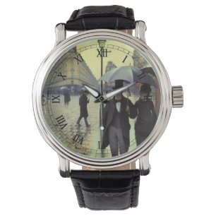 Montre Journée de la Pluie de Paris par Gustave Caillebot