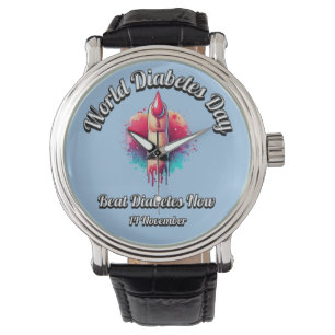 Montre Journée mondiale du diabète. 14 novembre
