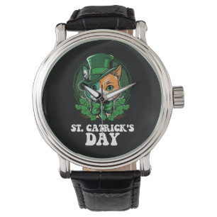 Montre Journée St Catricks Amateurs de Chats St Patrick's