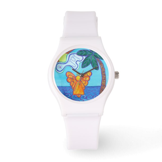 Montre Joy Guardian Beach Angel Custom Art Watch Design (Recto)