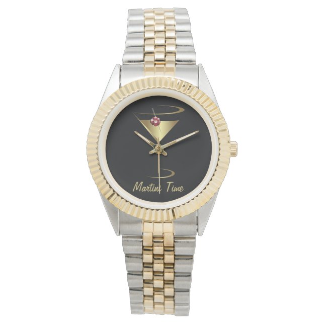 Montre Joyau Rouge Or Metallic-Time pour Martini (devant)