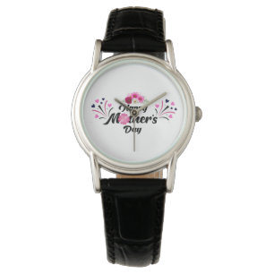 Montre Joyeuse fête des Mères design moderne unique pour