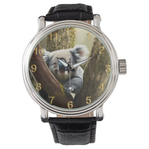 Montre Joyeuse Koala Australienne Dans L'Arbre, Wrist Wat