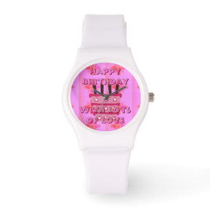 Montre Joyeux anniversaire avec beaucoup d'amour