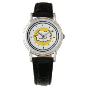 Montre Joyeux chat souriant comme dessin amusant
