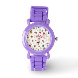 Montre Joyeux Motif de Noël