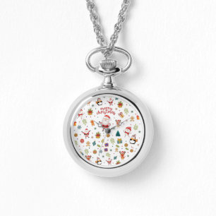 Montre Joyeux Motif de Noël