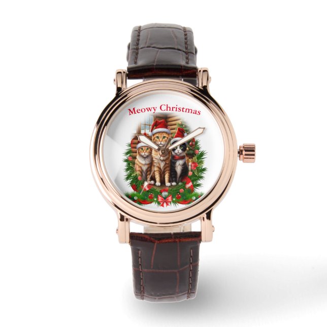 Montre Joyeux Noël Animaux (Recto)