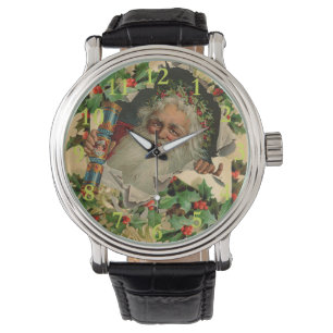 Montre Joyeux Noël Père Noël classique antique