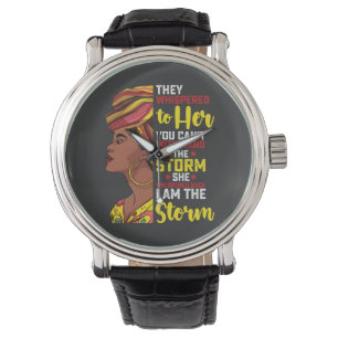 Montre Juneteenth Je Suis La Tempête Mélanine Fille Noire